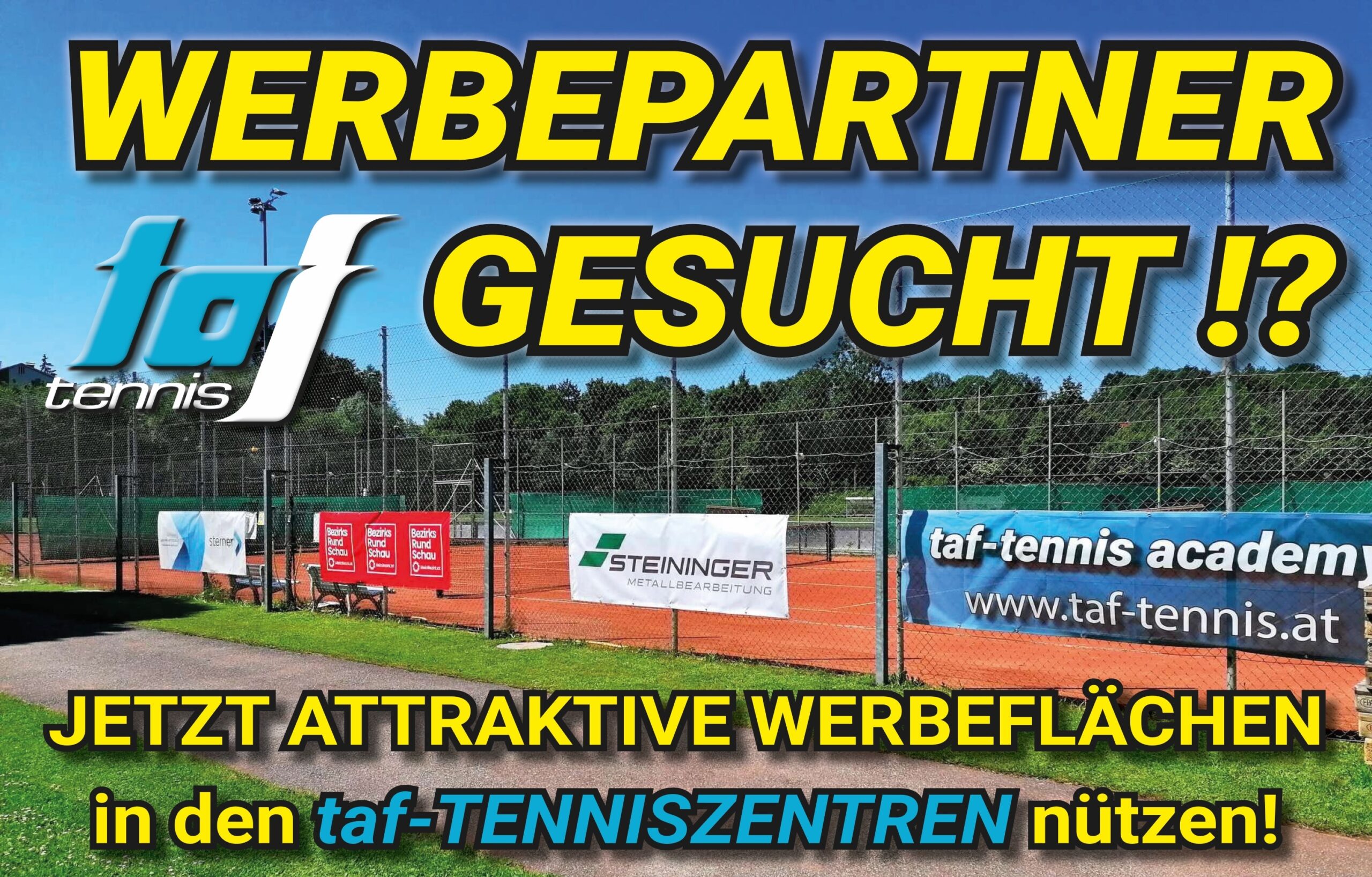 Werbeflächen Tenniszentren